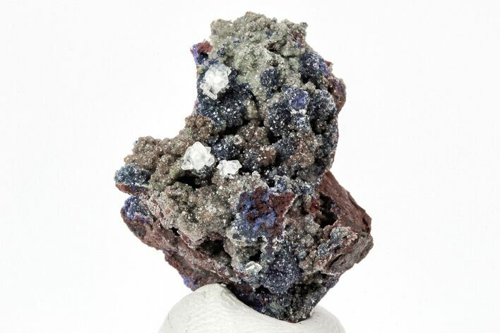 Azurite and Calcite Crystals on Matrix - Ojuela Mine, Mexico #211980